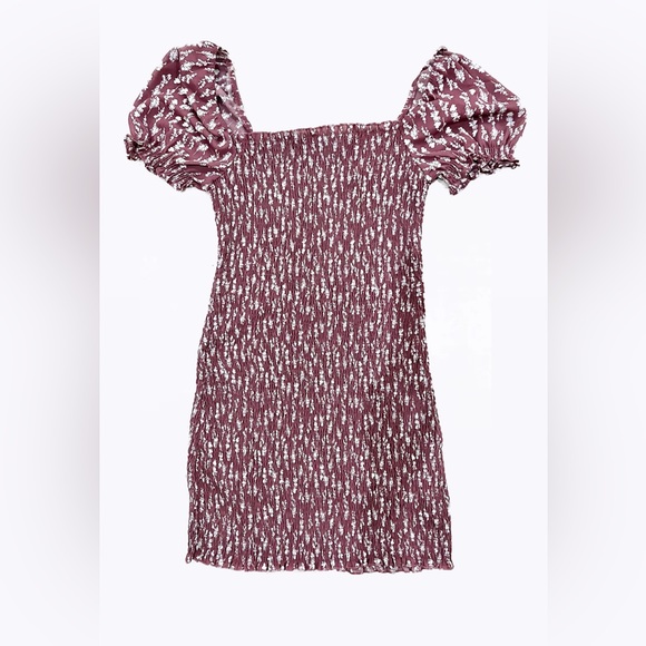 Trixxi stretch dress with puffy sleeves size L - Picture 1 of 5